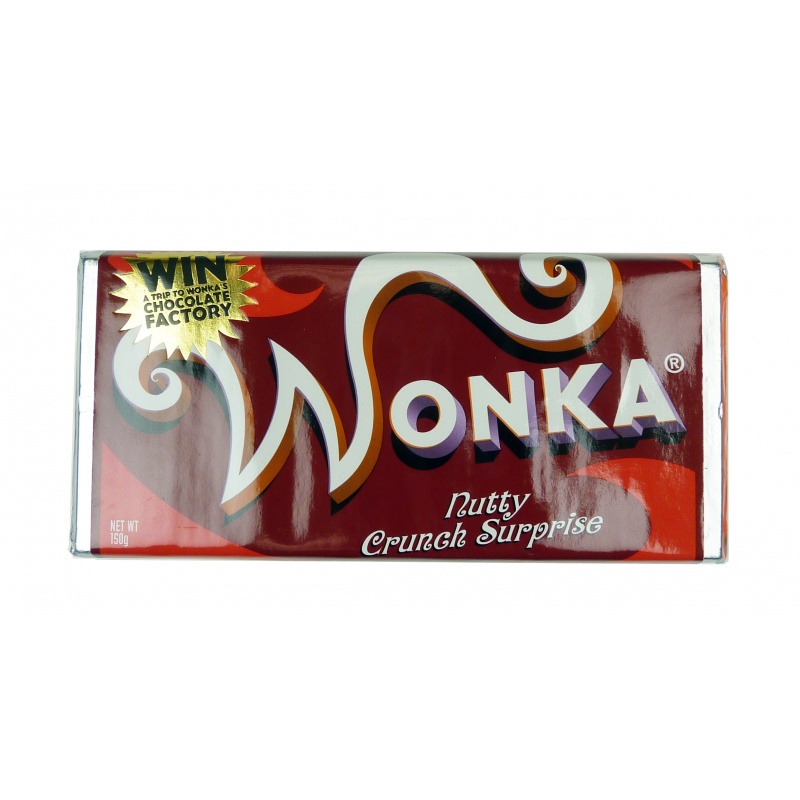 Tableta 'Hero' de Chocolate Real Wonka Nutty Crunch Surprise en